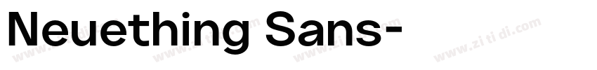 Neuething Sans字体转换
